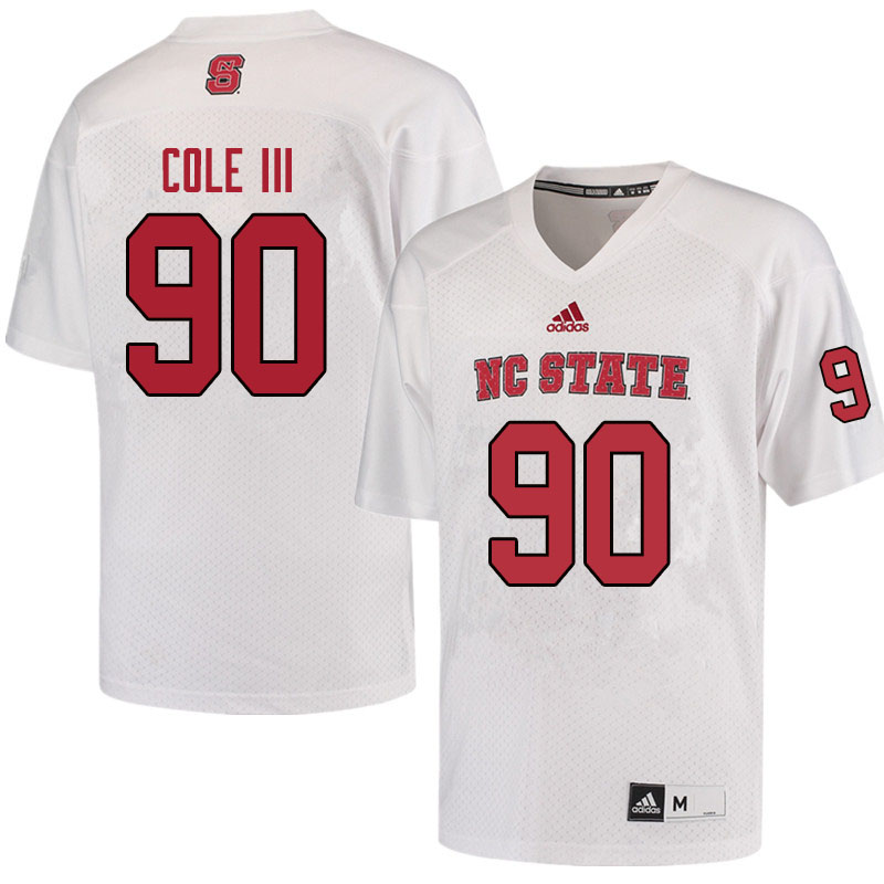 Men #90 A.J. Cole III NC State Wolfpack College Football Jerseys Sale-Red